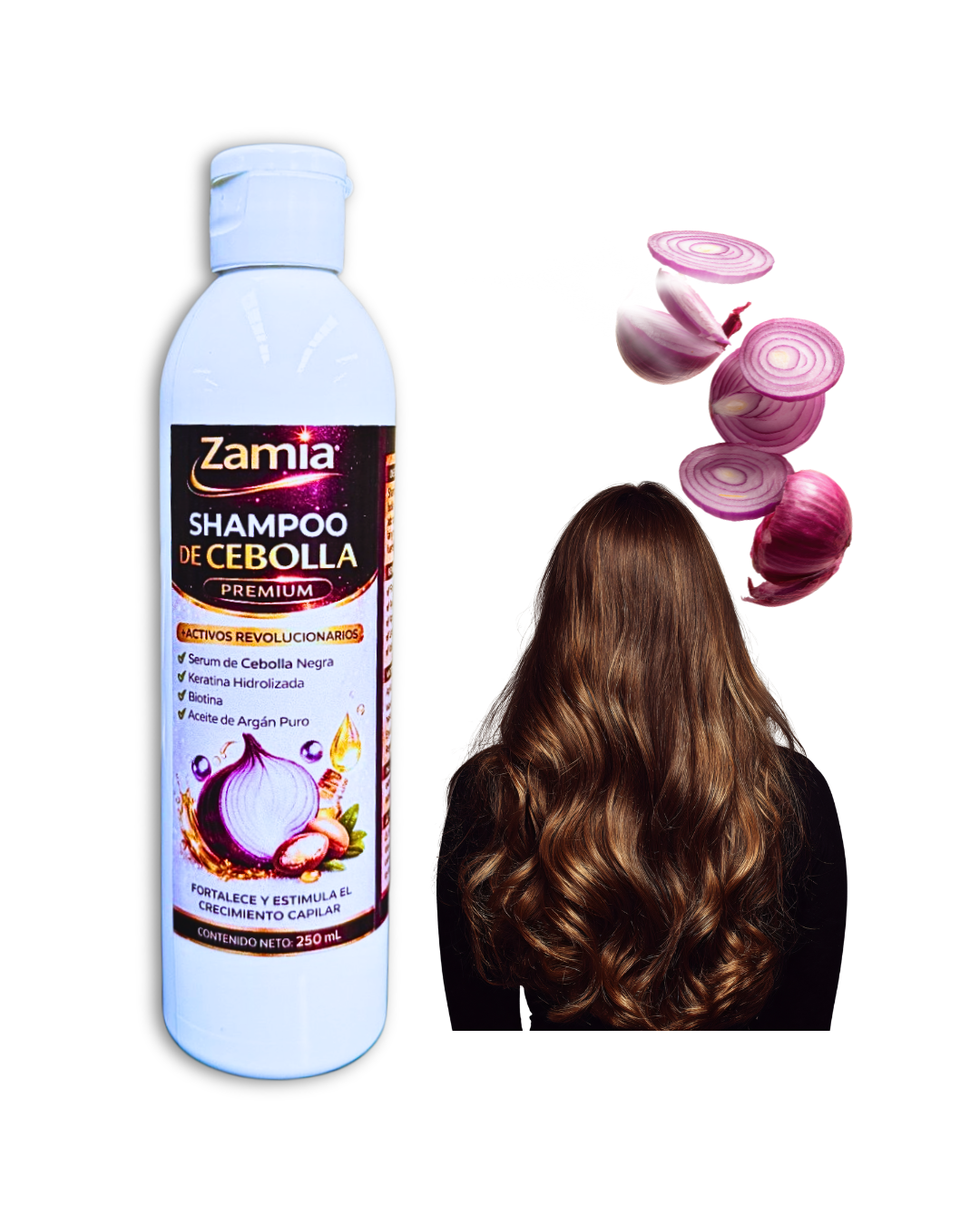 SHAMPOO DE CEBOLLA ROJA ZAMIA ORIGINAL